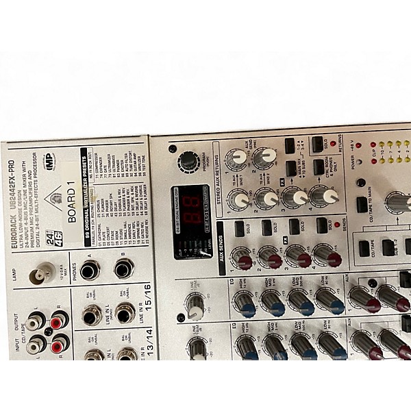 Used Behringer EURORACK UB2242FX-PRO Powered Mixer