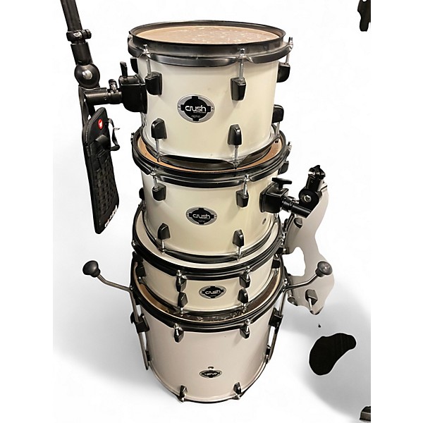 Used Crush Drums & Percussion 5 Piece Alpha Series Classic White Drum Kit