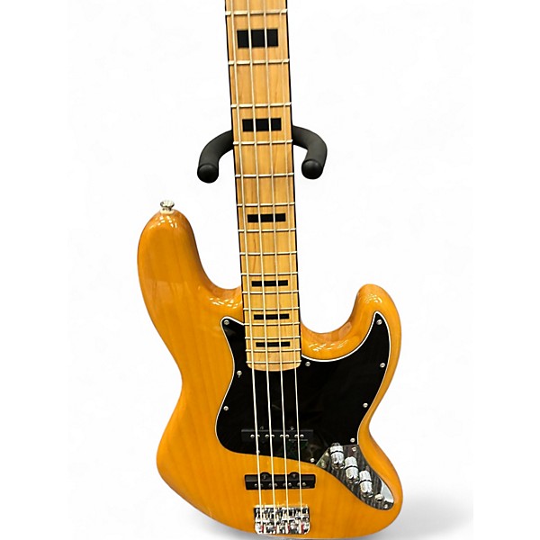Used Squier Vintage Modified Jazz Bass Natural Electric Bass Guitar