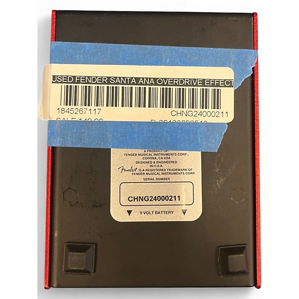 Used Fender SANTA ANA OVERDRIVE Effect Pedal