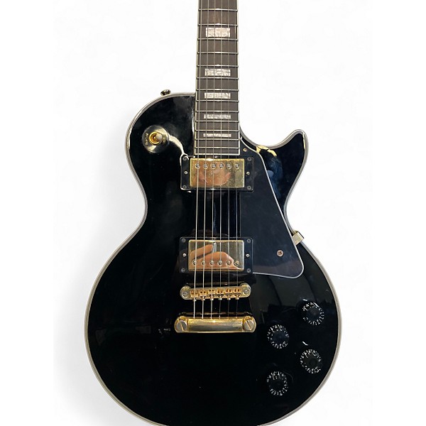 Used Epiphone Les Paul Custom Black Solid Body Electric Guitar