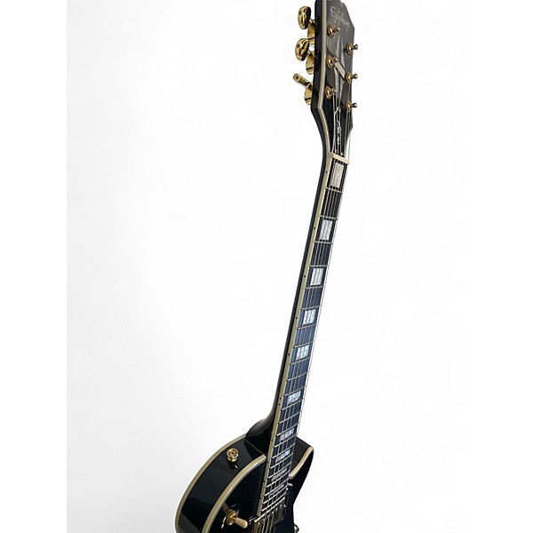 Used Epiphone Les Paul Custom Black Solid Body Electric Guitar