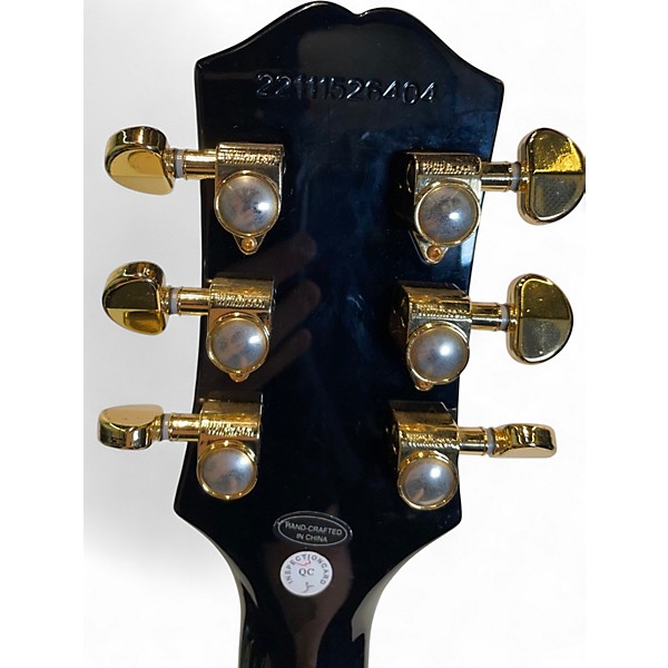 Used Epiphone Les Paul Custom Black Solid Body Electric Guitar