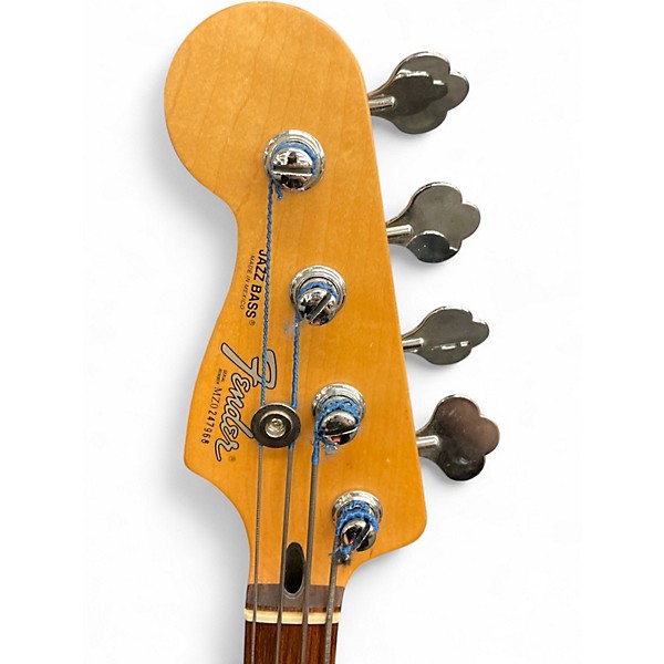 Used Fender Player Jazz Bass Left Handed Midnight Wine Electric Bass Guitar