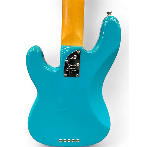 Used Fender AMERICAN PRO II P BASS 5 STRING MIAMI BLUE Electric Bass Guitar