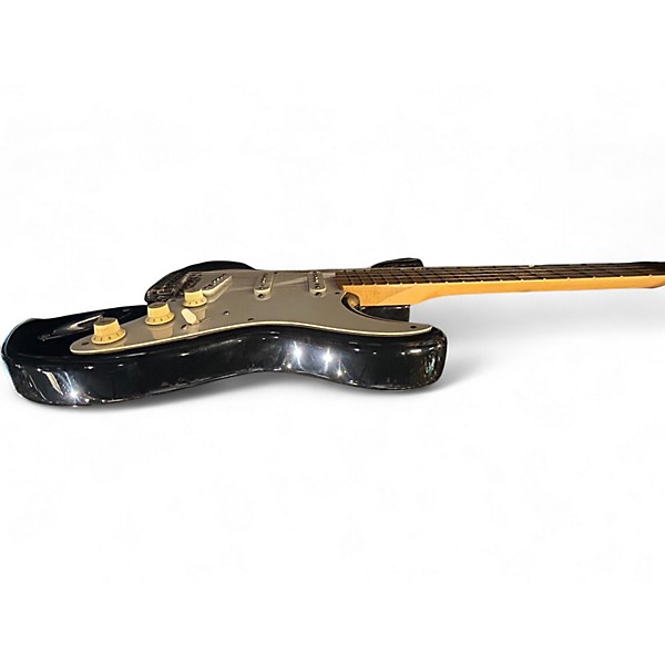 Used Fender JIMMY VAUGHN STRATOCASTER  Black and White Solid Body Electric Guitar