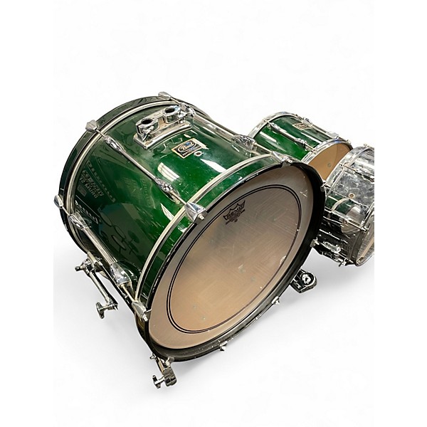 Used Pearl 5 Piece Export Emerald Green Drum Kit