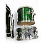 Used Pearl 5 Piece Export Emerald Green Drum Kit