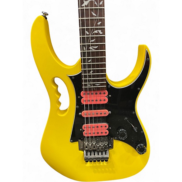 Used Ibanez JEMJR SP Steve Vai Signature Yellow Solid Body Electric Guitar