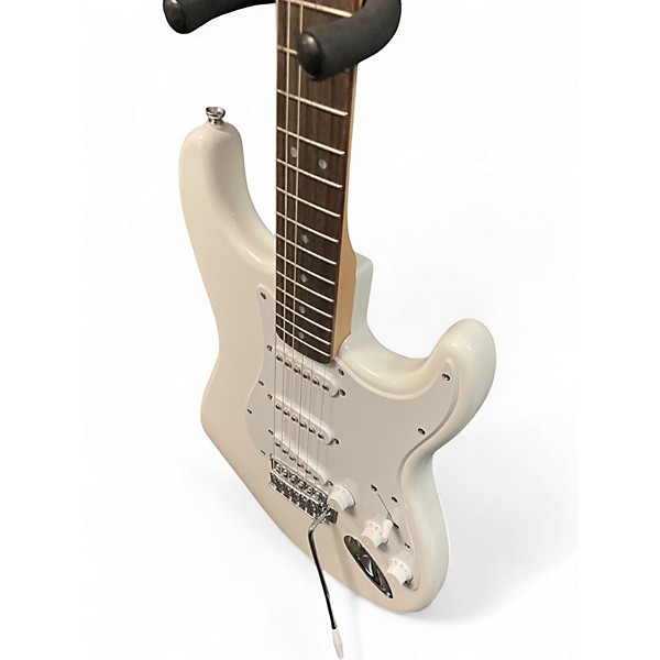 Used Squier Standard Stratocaster Classic White Solid Body Electric Guitar