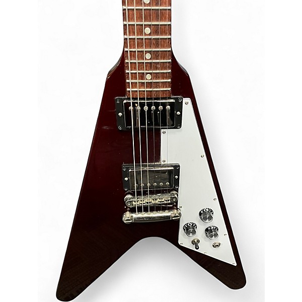 Used Gibson Flying V Cherry Solid Body Electric Guitar