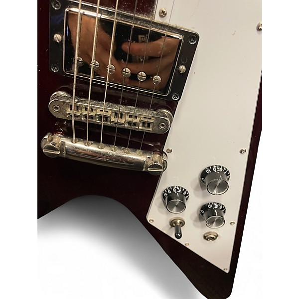 Used Gibson Flying V Cherry Solid Body Electric Guitar