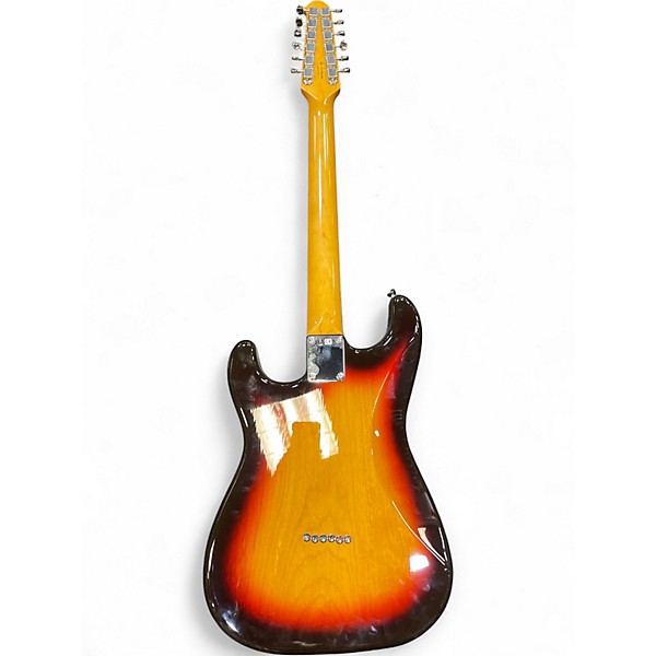 Used 2018 Fender stratocaster 12 string 3 Color Sunburst Solid Body Electric Guitar