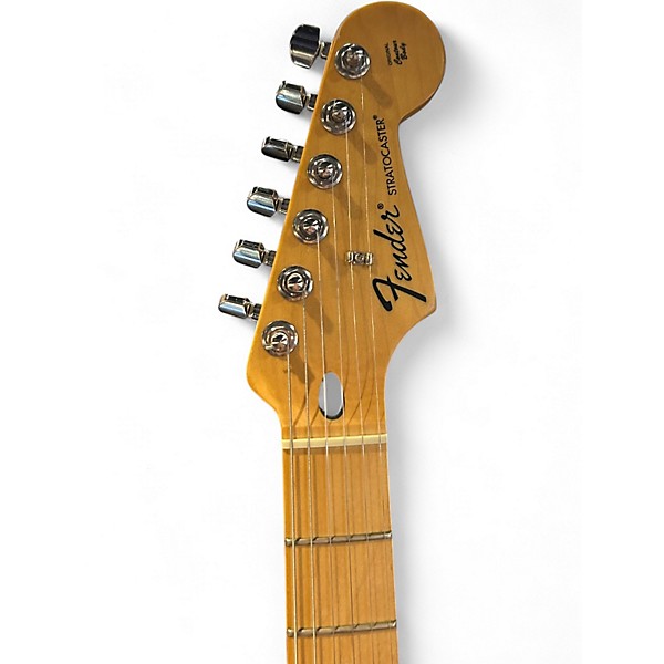 Used 2008 Fender Standard Stratocaster Black Solid Body Electric Guitar