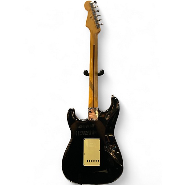 Used 2008 Fender Standard Stratocaster Black Solid Body Electric Guitar