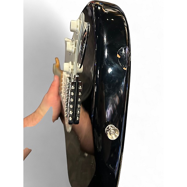 Used 2008 Fender Standard Stratocaster Black Solid Body Electric Guitar