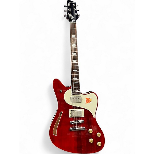 Used Firefly JA CLASSIC SEE THRU RED Hollow Body Electric Guitar