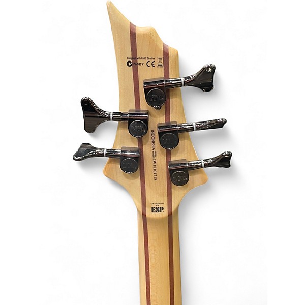 Used ESP B205 5 String Spalted Maple Electric Bass Guitar