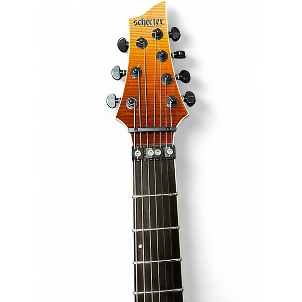 Used Schecter Guitar Research C1 SLS ELITE 7 STRING Tiger Eye Solid Body Electric Guitar