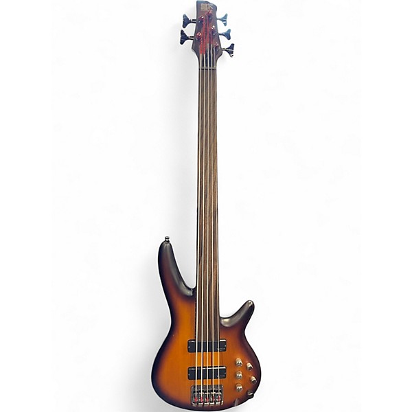 Used Ibanez SRF705 Tobacco Burst Electric Bass Guitar