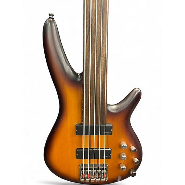 Used Ibanez SRF705 Tobacco Burst Electric Bass Guitar