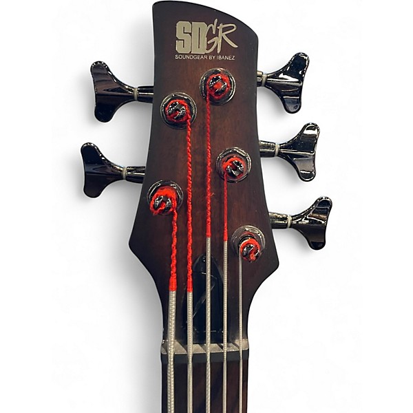 Used Ibanez SRF705 Tobacco Burst Electric Bass Guitar