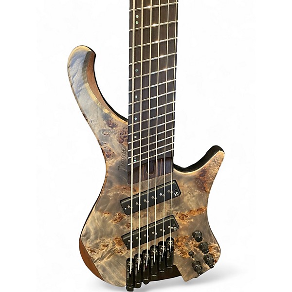 Used Ibanez EHB1506MS Black Ice Flat Electric Bass Guitar