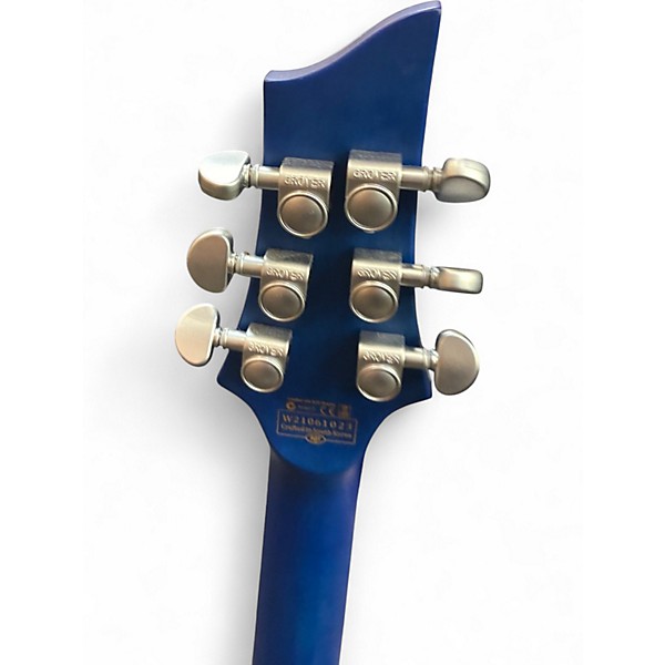 Used Schecter Guitar Research C1 Platinum SATIN MIDNIGHT BLUE Solid Body Electric Guitar