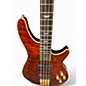 Used Schecter Guitar Research C4 4 String Red Flame Top Electric Bass Guitar