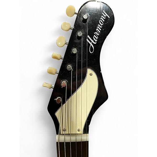 Vintage 1960s Harmony H-81 Rebel 3 Color Sunburst Hollow Body Electric Guitar