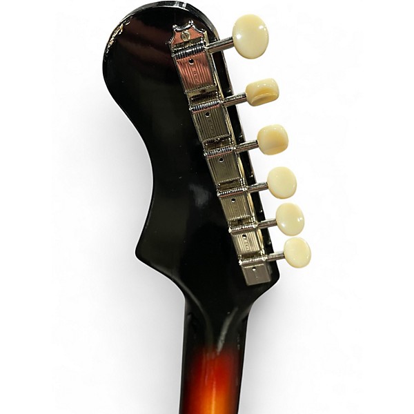 Vintage 1960s Harmony H-81 Rebel 3 Color Sunburst Hollow Body Electric Guitar