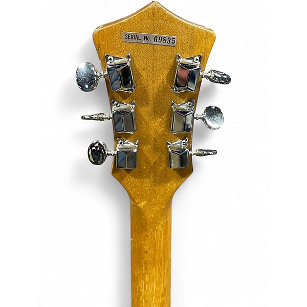 Vintage 1960s Tiesco Imperial 2 Color Sunburst Hollow Body Electric Guitar