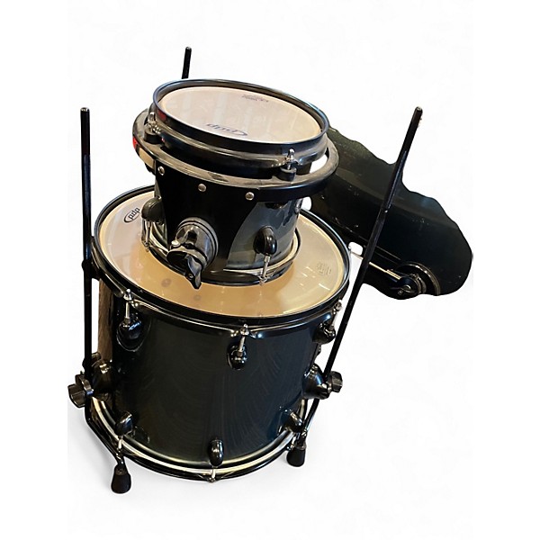 Used PDP by DW 7 Piece DOUBLE DRIVE Metallic Green Drum Kit