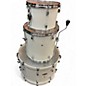 Used Pearl 3 Piece decade white Drum Kit