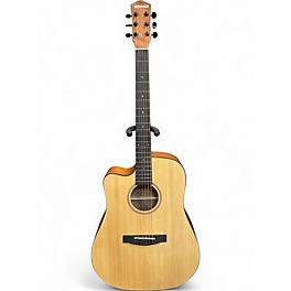 Used Donner DAG-1CL Left-handed Natural Acoustic Guitar Pack