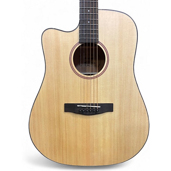 Used Donner DAG-1CL Left-handed Natural Acoustic Guitar Pack