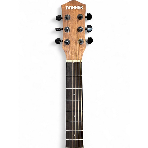 Used Donner DAG-1CL Left-handed Natural Acoustic Guitar Pack