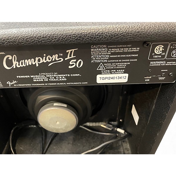 Used Fender Champion II 50 Guitar Combo Amp