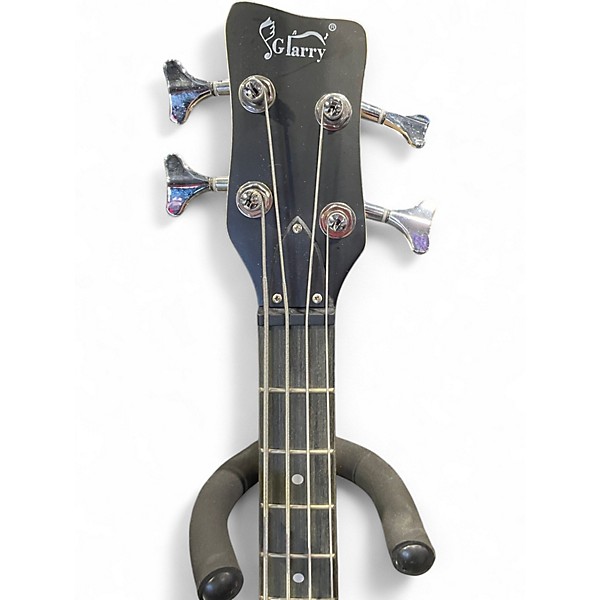 Used Glarry Mini Blue Burst Electric Bass Guitar