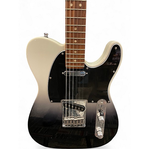 Used Fender Player Plus Telecaster Black and White Solid Body Electric Guitar