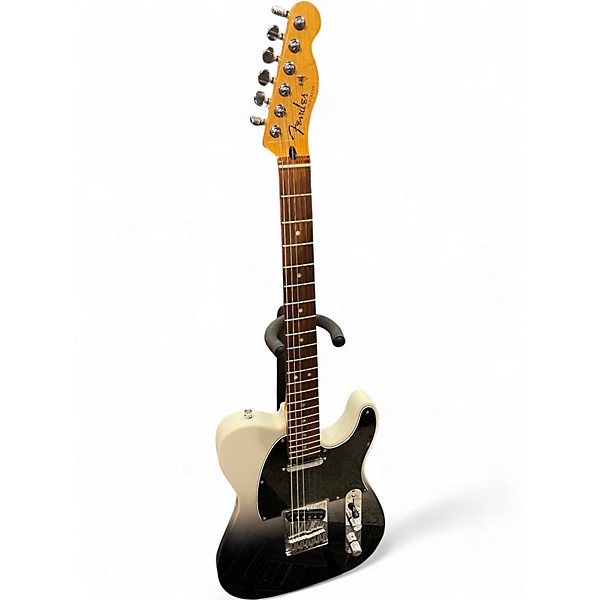 Used Fender Player Plus Telecaster Black and White Solid Body Electric Guitar