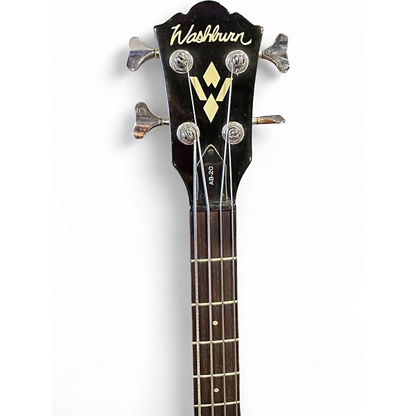 Used Washburn AB-20 Natural Acoustic Bass Guitar
