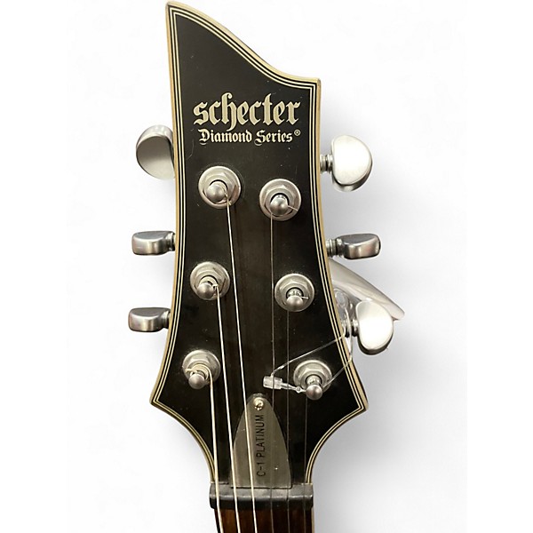 Used Schecter Guitar Research C1 Platinum Black Solid Body Electric Guitar