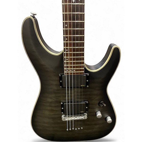 Used Schecter Guitar Research C1 Platinum Black Solid Body Electric Guitar