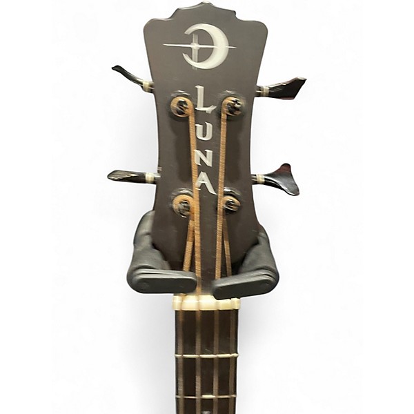 Used Luna LAB30 Tribal Natural Acoustic Bass Guitar