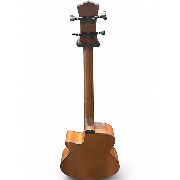 Used Luna LAB30 Tribal Natural Acoustic Bass Guitar