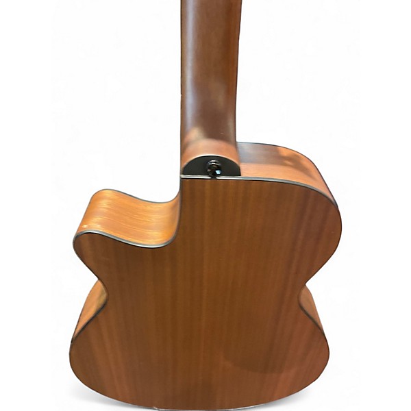 Used Luna LAB30 Tribal Natural Acoustic Bass Guitar