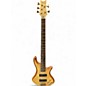Used Schecter Guitar Research Stiletto Custom 5 String Natural Electric Bass Guitar thumbnail