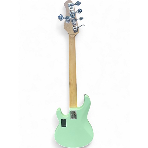 Used Sterling by Music Man StingRay 5 Surf Green Electric Bass Guitar