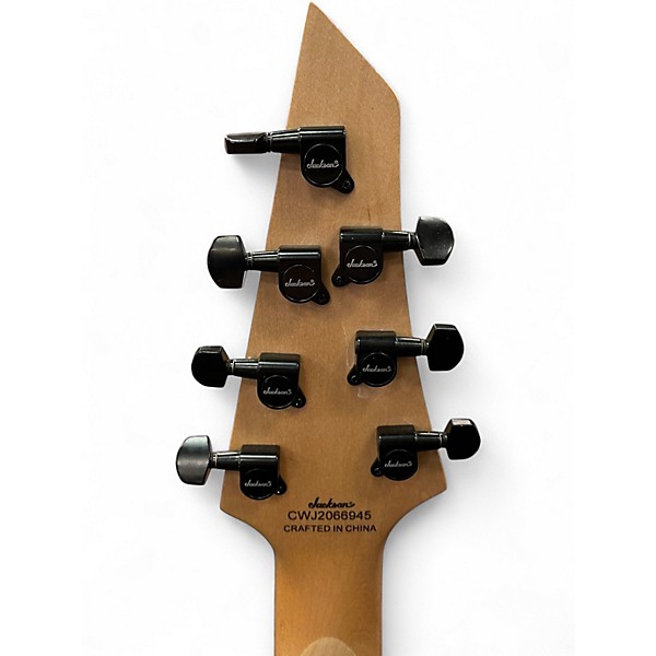 Used Jackson JS22-7 Dinky 7 String Black Solid Body Electric Guitar